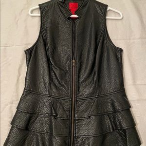 Medium Faux Leather Vest